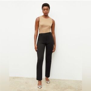 M.M.LAFLEUR BLACK PANT WASHABLE WOOL TWILL SIZE 8